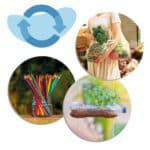 Tarjetas con ejemplos de reutilizar del juego Las 3R: Reduce, Reutiliza y Recicla