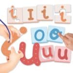 El reto de las vocales, juego manipulativo actividades con la I, la O y la U