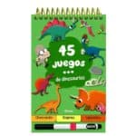 Cuaderno de actividades reutilizable 45 juegos Dinosaurios