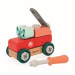 Coche gato para construir Brico Kids y destornillador