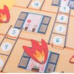 Detalle del tablero de Save the cat pocket game, juego cooperativo