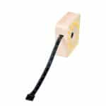 imagen de la Cinta métrica extensible de madera con la cinta extendida
