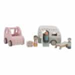 Coche y caravana vintage de madera Little Dutch foto de producto