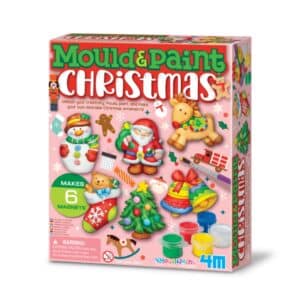 Caja de Moldea y pinta imanes y broches de escayola Navidad
