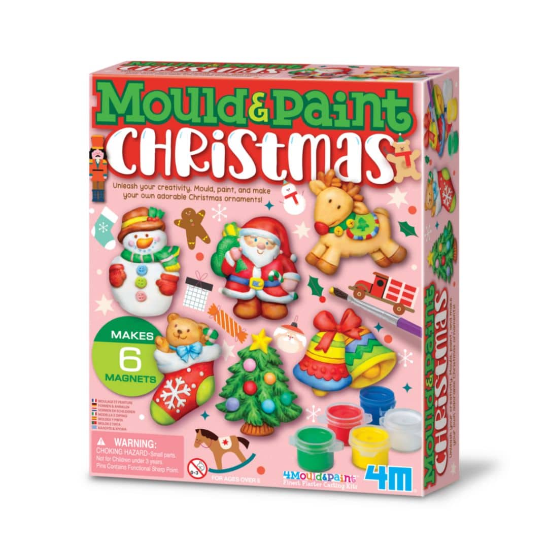 Moldea y pinta imanes y broches de escayola Navidad Caja de Moldea y pinta imanes y broches de escayola Navidad