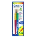 Set de 2 pinceles escolares maxi con punta redonda