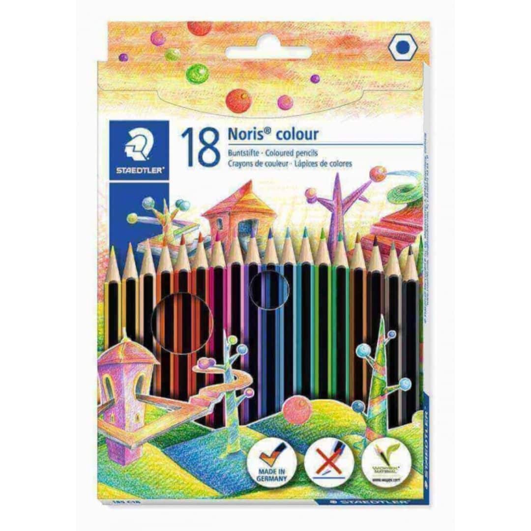 18 pinturas de colores Noris Colour Caja de 18 pinturas de colores Noris Colour