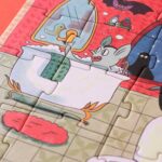 imagen de parte del puzzle ratones de Puzzle Encantado Londji, brilla en la oscuridad