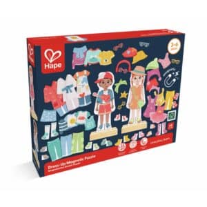 Caja del Puzzle magnético para vestir con base de madera