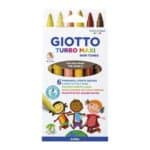 Rotuladores tono de piel 6 colores Giotto Turbo Maxi caja