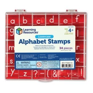 Caja de Sellos alfabeto letras minúsculas