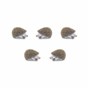 Erizos, pack de 10 figuritas para minimundos y botellas sensoriales