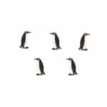 Pingüinos emperador, pack de 10 figuritas para minimundos y botellas sensoriales