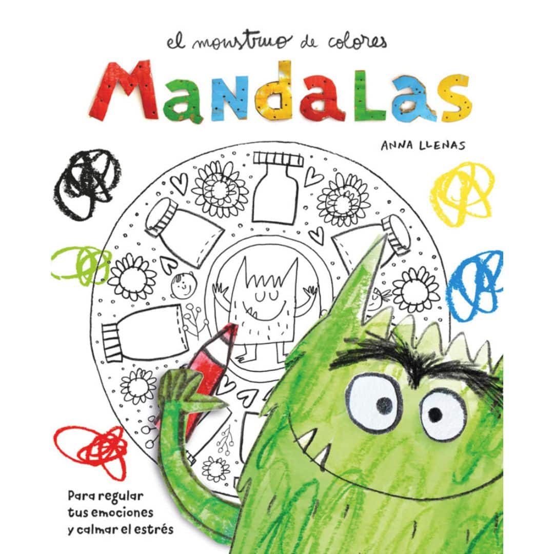 El monstruo de colores. Mandalas, libro para colorear El monstruo de colores. Mandalas, libro para colorear portada