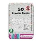 Juego de bolsillo en lata de metal, 50 comics paso a paso