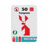 Juego de bolsillo en lata de metal, 50 tangram
