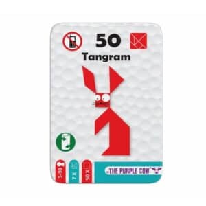 Juego de bolsillo en lata de metal, 50 tangram