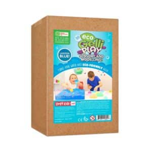 Gelatina azul para el juego sensorial