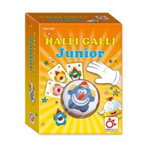 Caja de Halli Galli Junior, juego de agudeza visual y velocidad