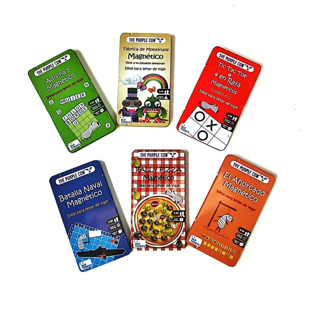 6 juegos de bolsillo en caja magnetica