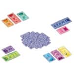 Partida desplegada de Pelusas, juego de estrategia de cartas