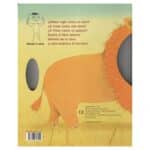 Contraportada de Si yo fuera un león, libro de cartoné