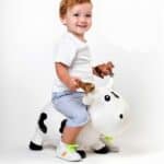 Vaca saltarina Azul Pastel de Kidzzfarm - Imagen 2