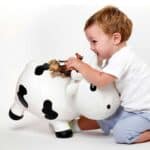Vaca saltarina Azul Pastel de Kidzzfarm - Imagen 3