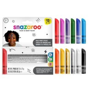 Pack de 12 pinturas de cara de maquillaje Snazaroo