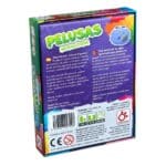 Trasera de la caja de Pelusas Revolution, juego de cartas y estrategia