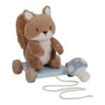 Arrastre de madera y peluche ardilla Forest Friends de Little Dutch