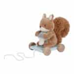 Arrastre de madera y peluche ardilla Forest Friends de Little Dutch