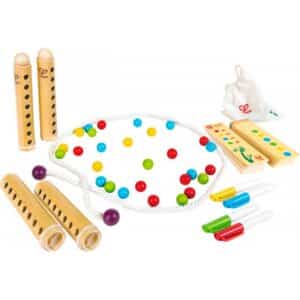 imagen del contenido del Juego de habilidad Rápido Bambú de Hape