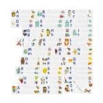 Piezas de Leo y escribo, puzzle de lectoescritura de mayúsculas y minúsculas