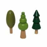 Árboles incluidos en el Pack creativo árboles para la herramienta eléctrica PlayMake