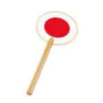 imagen de la Paleta de señalización de tráfico de Goki por el lado donde la señal tiene círculo rojo