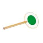 imagen de la Paleta de señalización de tráfico de Goki por el lado donde la señal tiene círculo verde