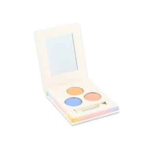 Caja abierta de la Paleta de 3 sombras de ojos ecológica Verano de Namaki