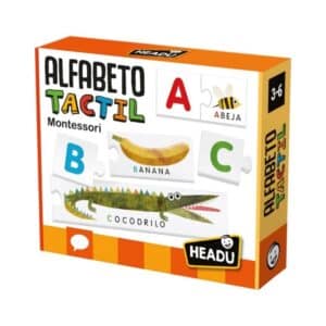 Caja del Puzzle alfabeto táctil Montessori de Headu