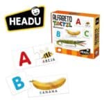 Caja y piezas del Puzzle alfabeto táctil Montessori de Headu