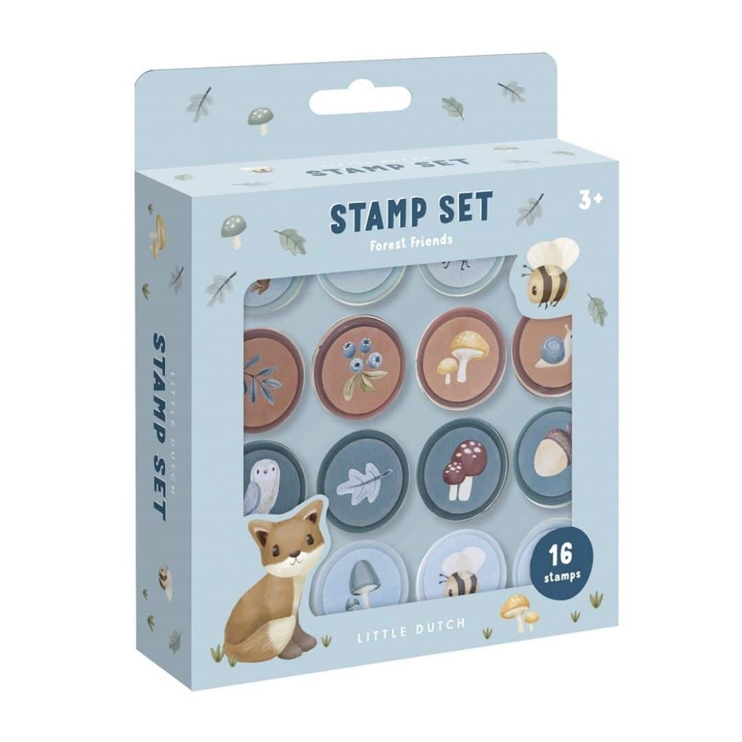 Sellos para estampar Forest Friends de Little Dutch Caja de Sellos para estampar Forest Friends de Little Dutch