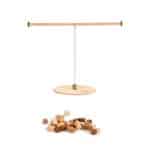 Tabla de equilibrio y piezas de madera El péndulo de Grapat