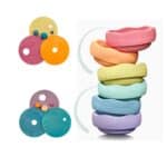 imagen de los set junto con los bloques de colores pastel