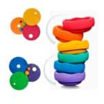 imagen de los set junto con los bloques de colores arcoiris