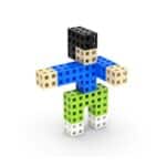 imagen de un muñeco hecho con los Bloques de construcción Meli cube 50 piezas