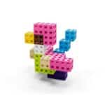 imagen un loro hecho con los Bloques de construcción Meli cube pastel 100 piezas