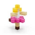 imagen de una bailarina hecha con los Bloques de construcción Meli cube pastel 100 piezas