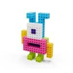 imagen de un monstruito hecho con los Bloques de construcción Meli cube pastel 200 piezas