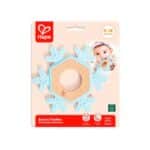 imagen del packaging del Mordedor de madera y silicona copo de nieve de Hape