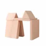 Sofá módulos infantil Teddy Beige foto de producto casita guarida